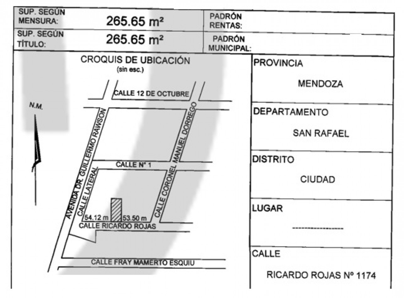 Lote en venta en calle Ricardo Rojas 